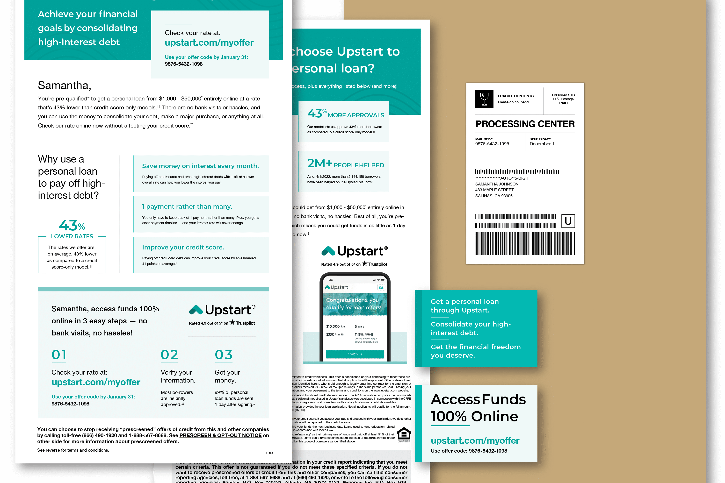 Upstart Work Examples