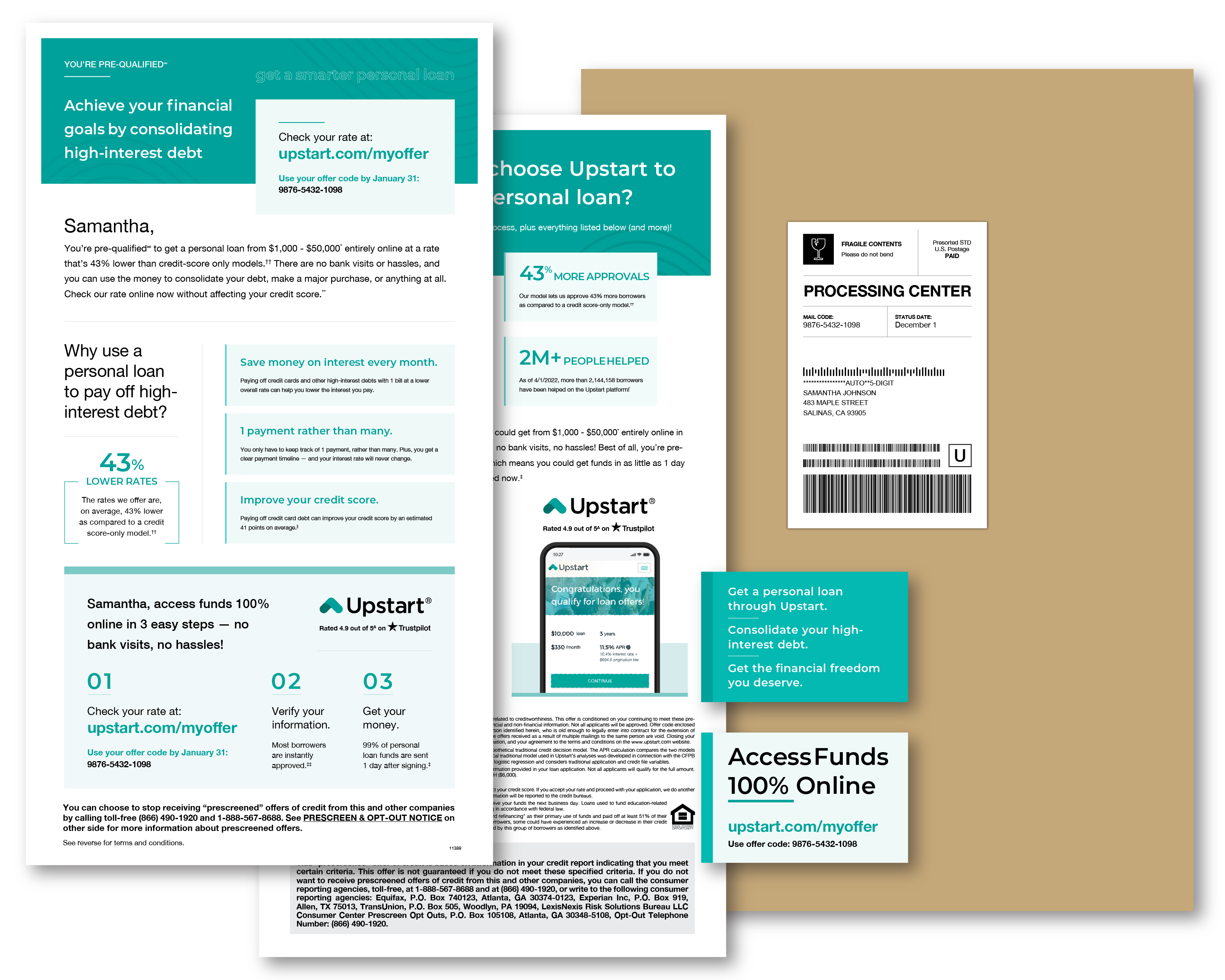 Upstart Work Examples